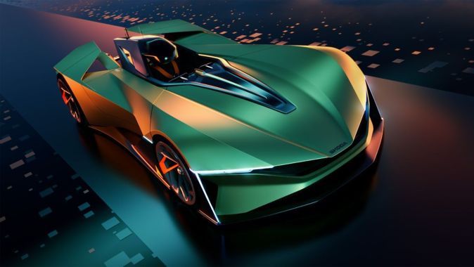 Skoda&#039;nın tamamen elektrikli konsept aracı Grand Turismo 7&#039;de tanıtıldı!