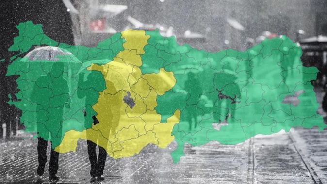 Meteoroloji&#039;den son tahminler: Türkiye hafta boyunca yağışa teslim, 14 kente sarı kodlu uyarı