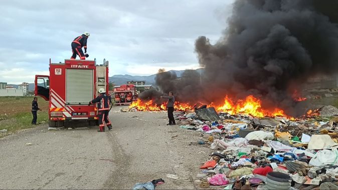 Malatya&#039;da hurdacılar sitesinde korkutan yangın