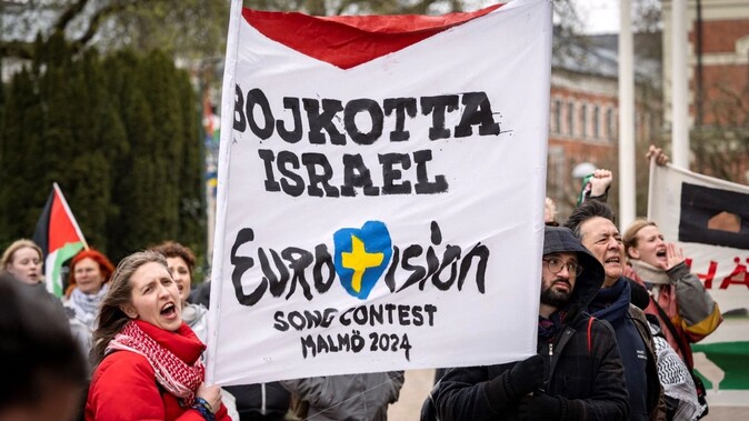 &quot;İsrail Eurovision&#039;dan atılsın&quot; protestosu