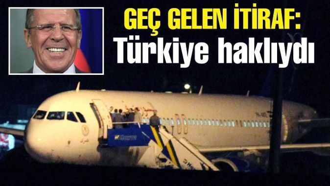 Lavrov: Türkiye&#039;nin uçağı indirmeye hakkı vardı