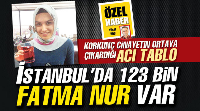İstanbul&#039;da 123 bin Fatma Nur var