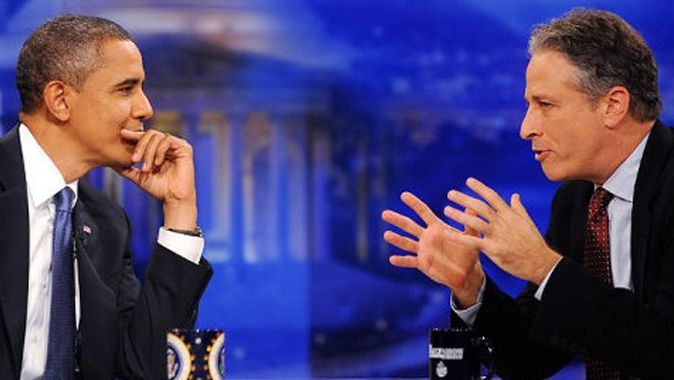 Obama, Jon Stewart&#039;a konuk oldu