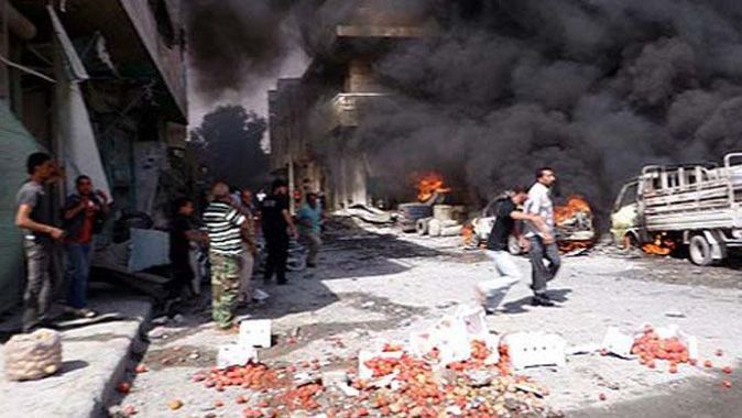 Şam&#039;da bomba yüklü araç patladı