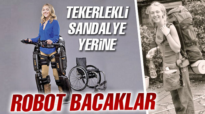 Tekerlekli sandalye yerine robot bacaklar