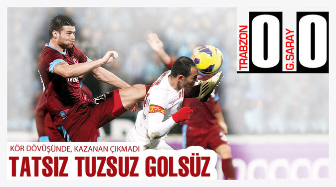 Trabzon derbisi golsüz bitti