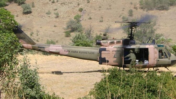 PKK, askeri helikoptere saldırdı