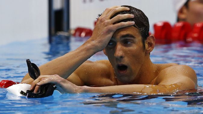 Michael Phelps, son anda kurtardı