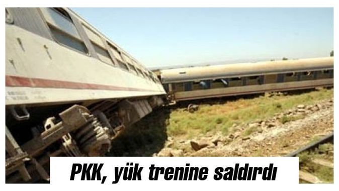 PKK, yük trenine saldırdı
