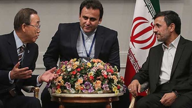 BM Genel Sekreteri Ban, Ahmedinejad ile buluştu