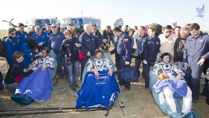 Rus Soyuz aracı yere döndü