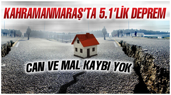 Kahramanmaraş&#039;ta 5.1&#039;lik deprem