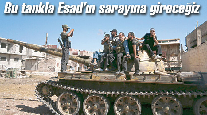 Bu tankla Esad&#039;ın sarayına gireceğiz