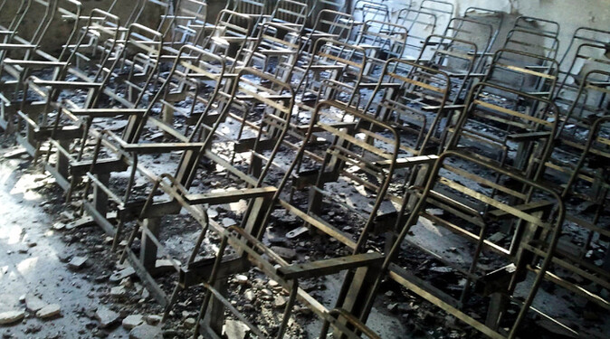 Teröristler, Şemdinli&#039;de okul yaktı
