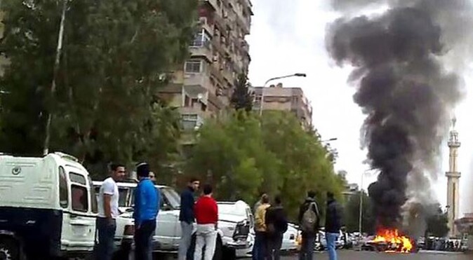 Şam&#039;da bombalı saldırı