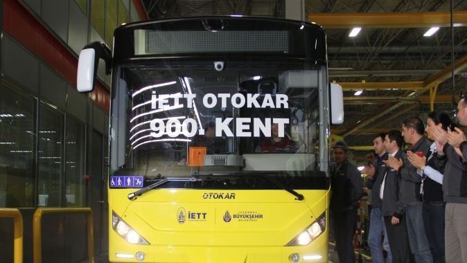 İstanbul&#039;un 900. otobüsü banttan çıktı