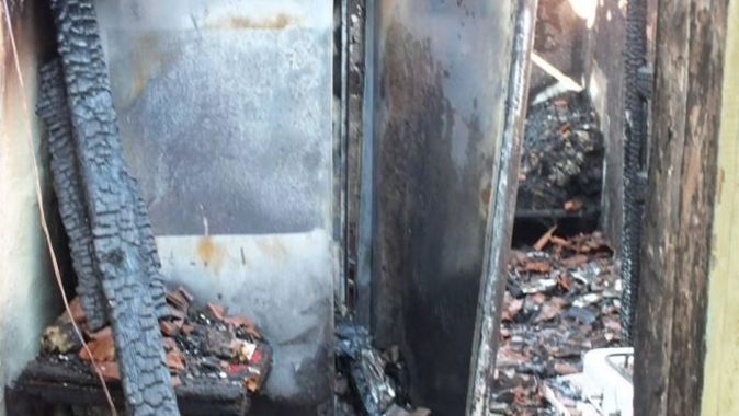 Büyükorhan&#039;da korkutan yangın