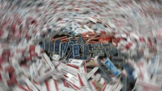 Gebze&#039;de 110 bin paket kaçak sigara ele geçirildi