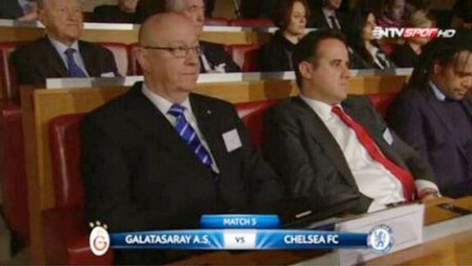 Galatasaray - Chelsea eşleşmesinde en çok konuşulan kare