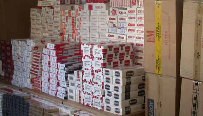 Samsun&#039;da 90 bin paket kaçak sigara
