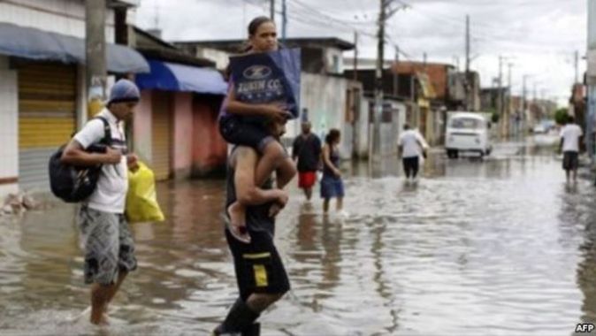 Brezilya&#039;da sel, 11 ölü 6 kişi kayıp