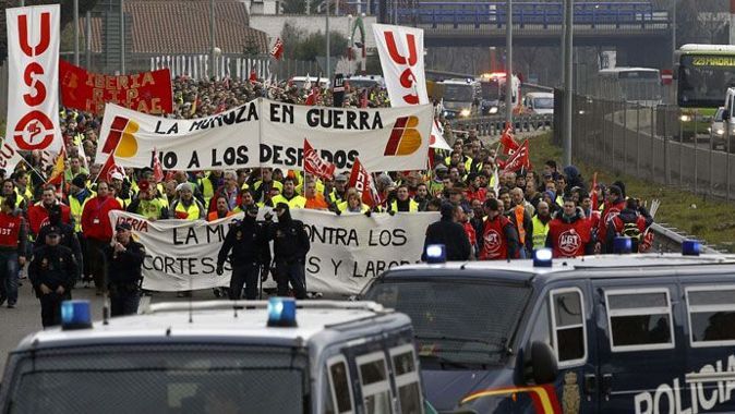 Iberia havayolu çalışanları 5 günlük greve girdi