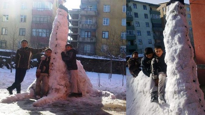 Kardan 5 metrelik deve yaptılar