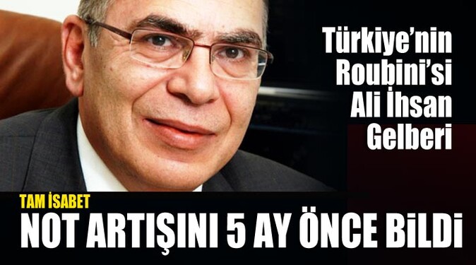 Türkiye&#039;nin Roubini&#039;si Ali İhsan Gelberi