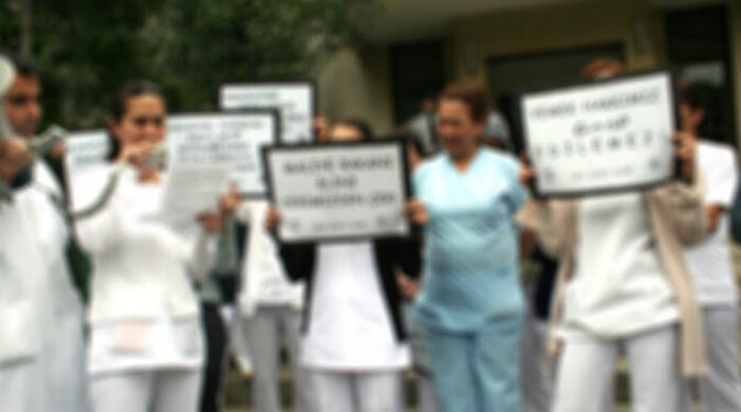 Hacettepe&#039;de sağlık çalışanları iş bıraktı
