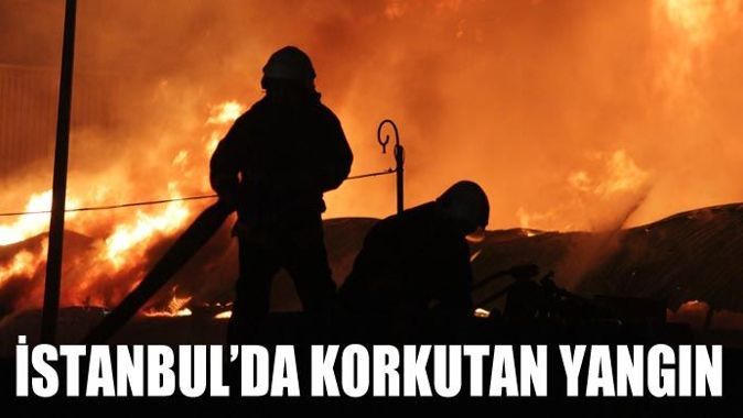 Başakşehir&#039;de iplik fabrikasında yangın
