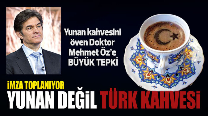 Yunan değil Türk kahvesi