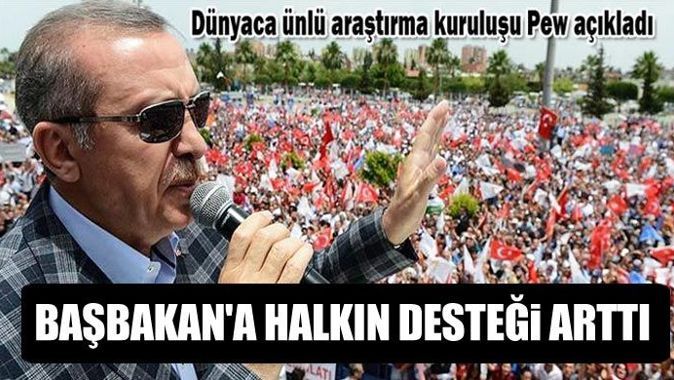Başbakan Erdoğan&#039;a halkın desteği arttı