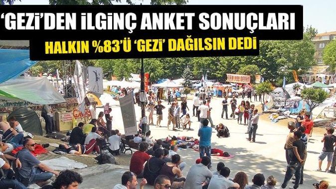 &#039;Gezi&#039;den ilginç anket sonuçları