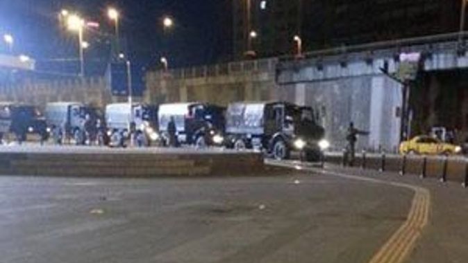 Askeri birlikler Mecidiyeköy&#039;de