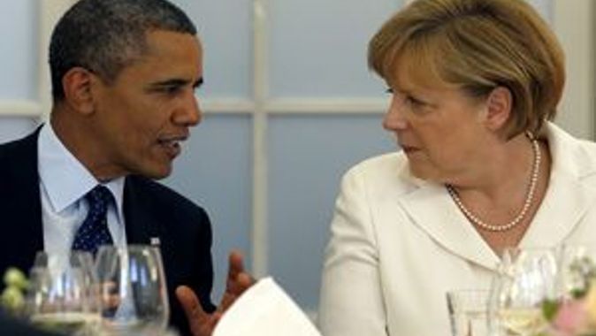 Angela Merkel, Obama&#039;nın onuruna yemek verdi