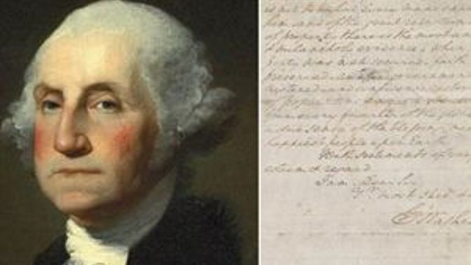 George Washington&#039;ın mektubuna 1,4 milyon dolar