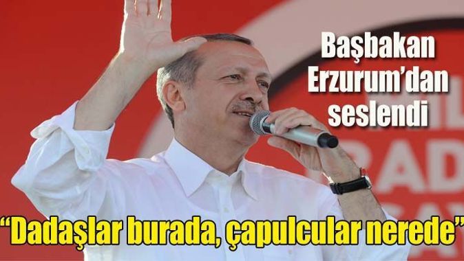 Başbakan Erdoğan, Erzurum mitinginde konuştu