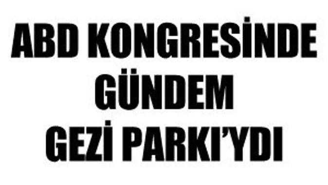 ABD Kongresi&#039;nde konu Gezi Parkı&#039;ydı