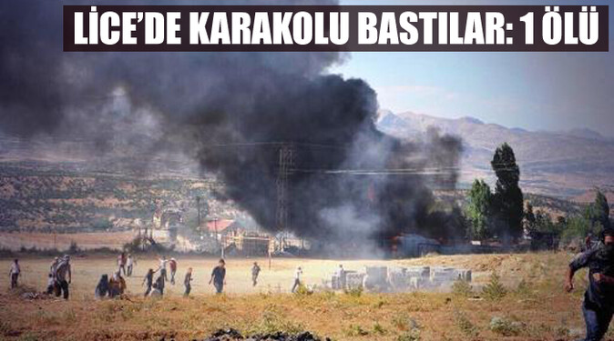 Diyarbakır Lice&#039;de karakolu bastılar, 1 ölü 6 yaralı