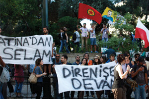 Atina&#039;da Gezi Parkı&#039;na destek gösterisi