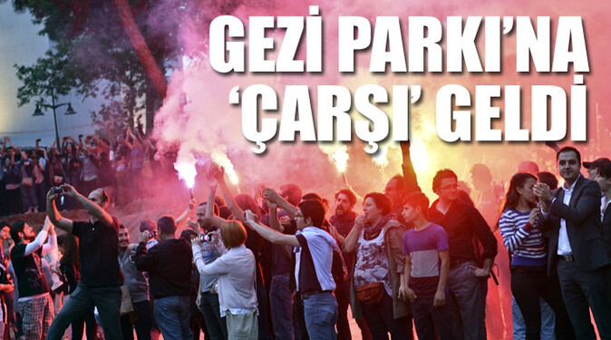 Gezi Parkı&#039;na &#039;Çarşı&#039; geldi