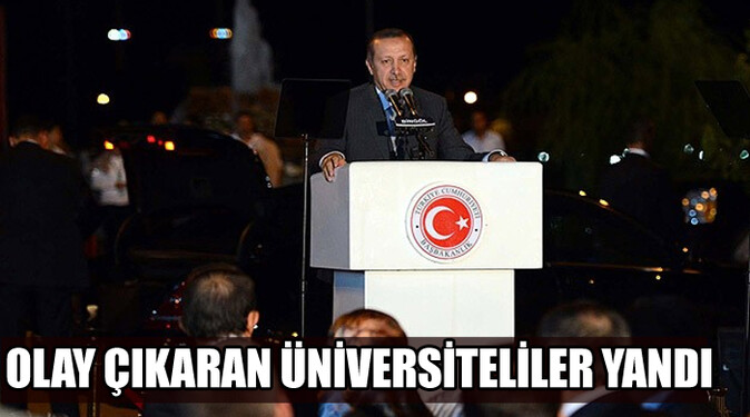 Erdoğan açıkladı, olay çıkaran üniversiteliler yandı