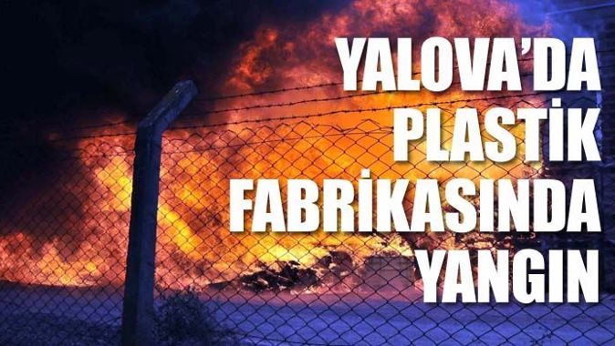 Yalova&#039;da plastik fabrikası yanıyor