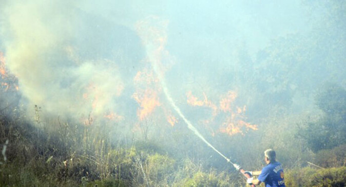 Bodrum&#039;da orman yangını