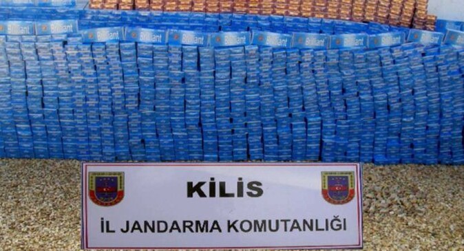 Kilis&#039;te 5 bin kaçak sigara ele geçirildi