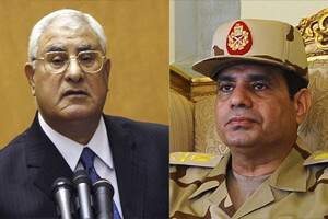 Mansur ve Sisi&#039;den kritik görüşme 