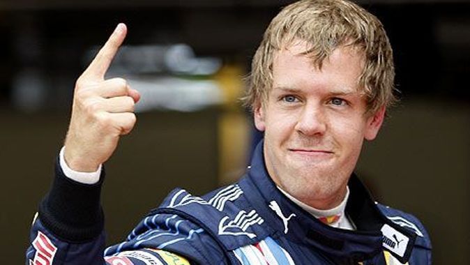 Formula1&#039;de zafer ev sahibi Vettel&#039;in