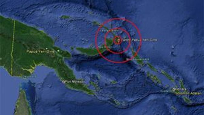 Papua Yeni Gine&#039;de 7,2 büyüklüğünde deprem