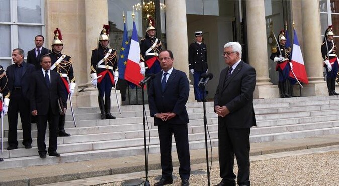 Hollande, Abbas görüşmesi