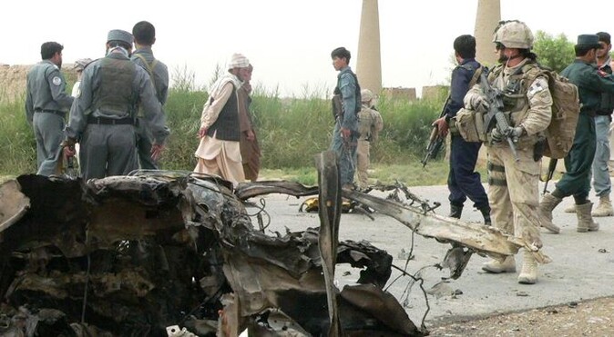 Afganistan&#039;da intihar saldırısı, 16 yaralı